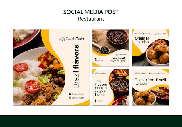 Brazilian food social media post