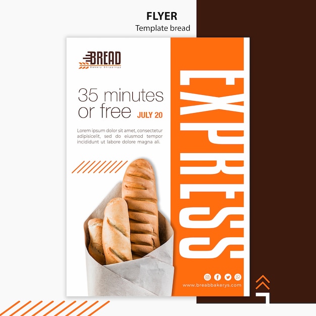 Bread Business Flyer Design – Eye-catching promotion for your bakery