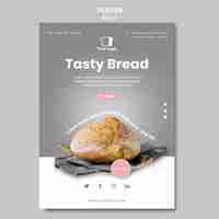 Free PSD bread concept poster template