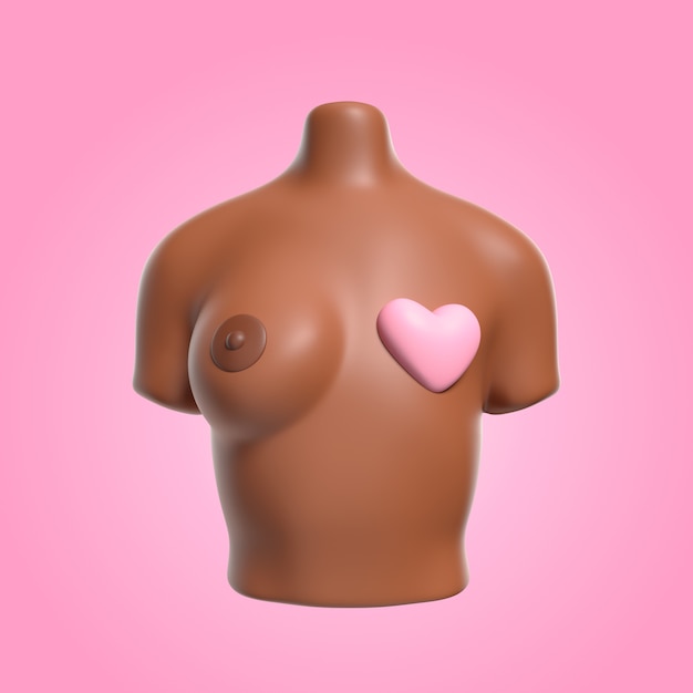 유방암 인식 아이콘 디자인