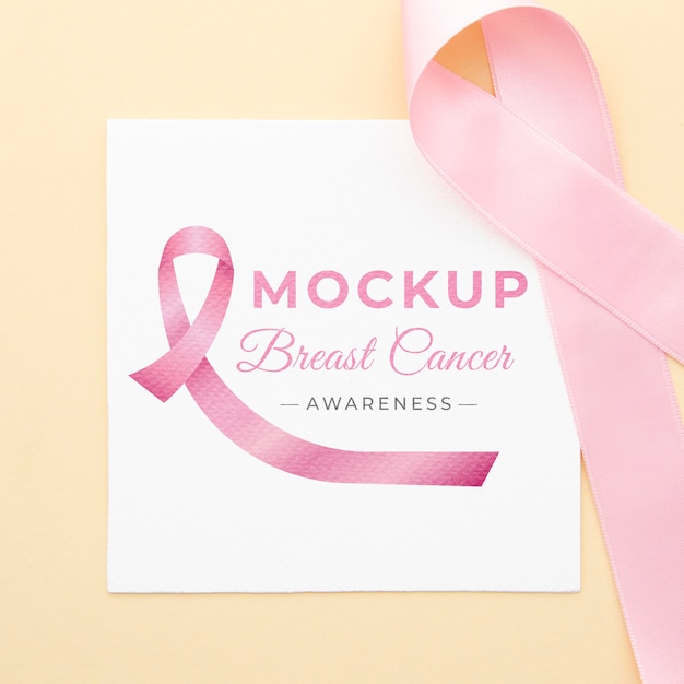 Breast cancer awareness mock-up