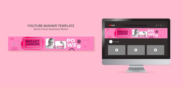 breast cancer awareness month youtube banner