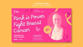 Free PSD breast cancer awareness month youtube cover