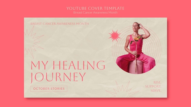 Free PSD breast cancer awareness template design