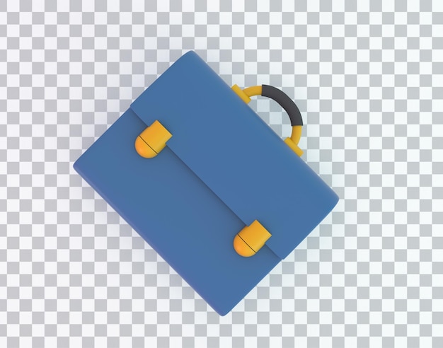 Free PSD briefcase top view