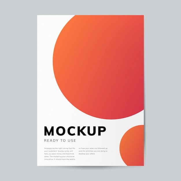 Brochure design template mockup
