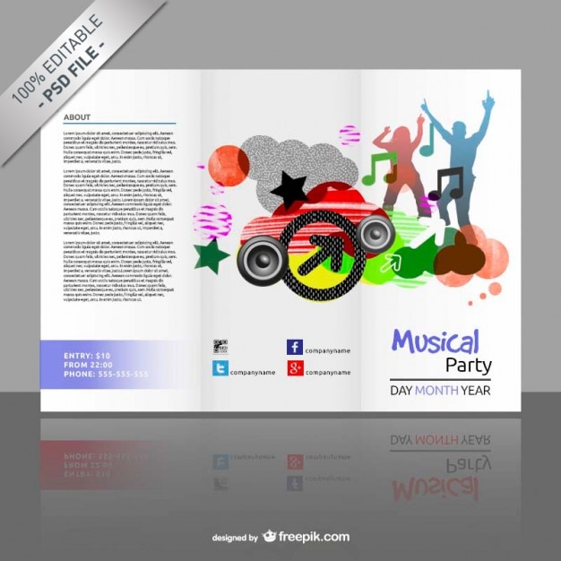 Brochure mock up psd modello modificabile