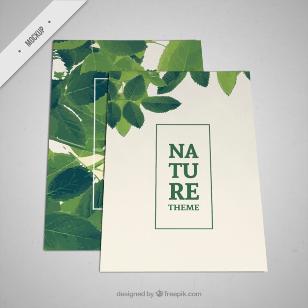 PSD gratuito brochure della natura