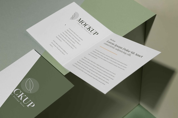 Brochure studio design mockup