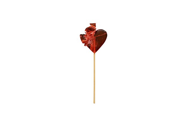 Broken heart isolated
