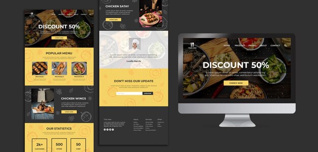 Brunch concept website template
