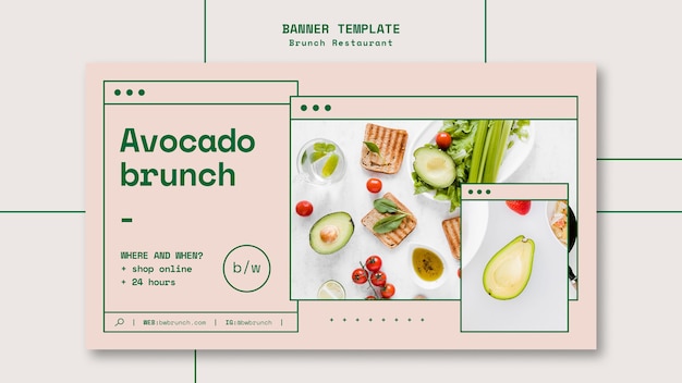 Brunch restaurant template banner