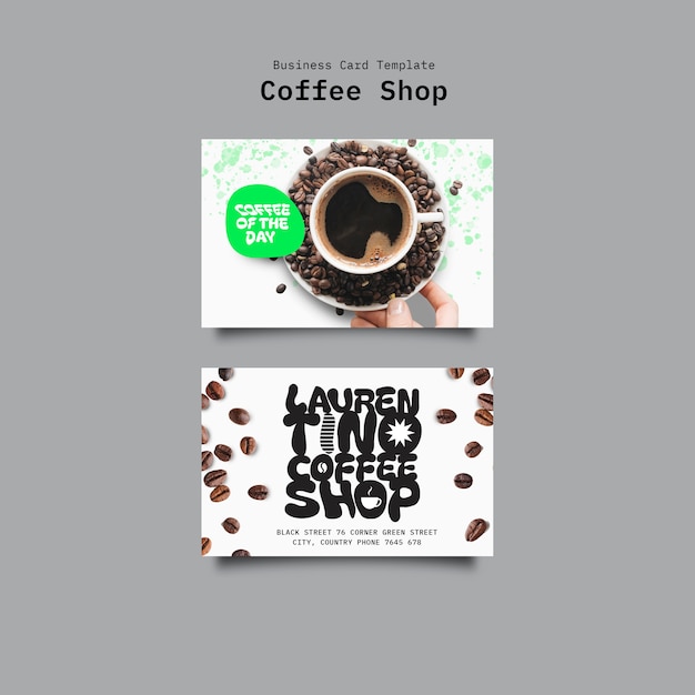 brutalism style business card template