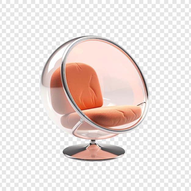 투명한 배경에 고립된 거품 의자