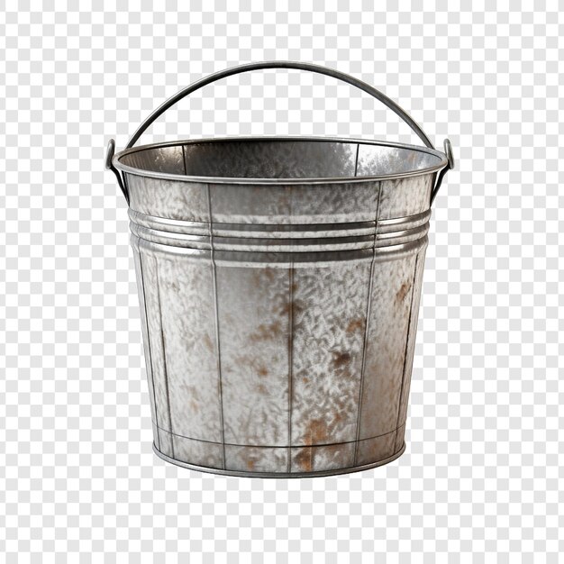 Free PSD bucket isolated on transparent background