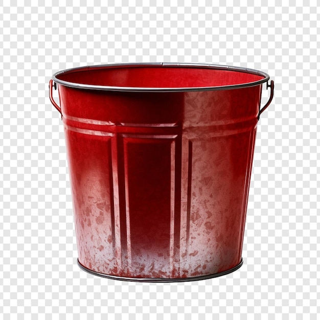 Free PSD bucket isolated on transparent background