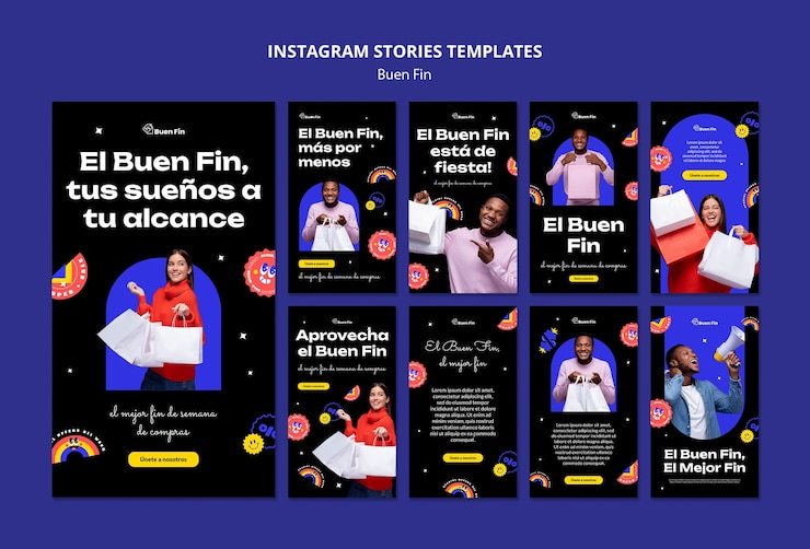 Free PSD buen fin template design