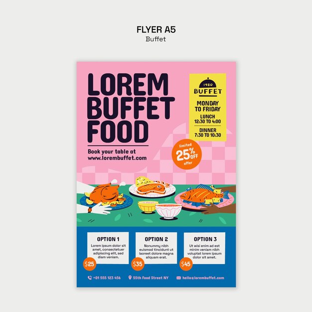buffet  template design