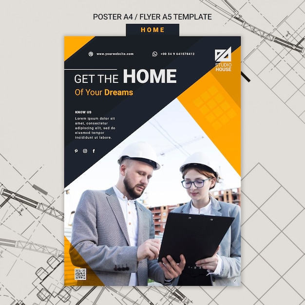 Building your own home print template