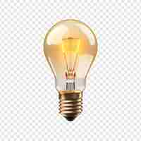 Free PSD bulb isolated on transparent background