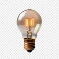 Free PSD bulb isolated on transparent background