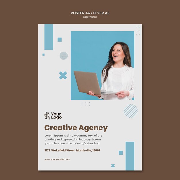 Free PSD business ad poster template