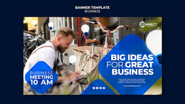 Business banner design template