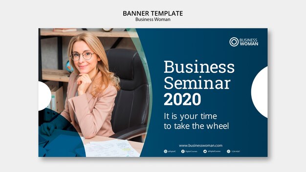 Business banner template concept