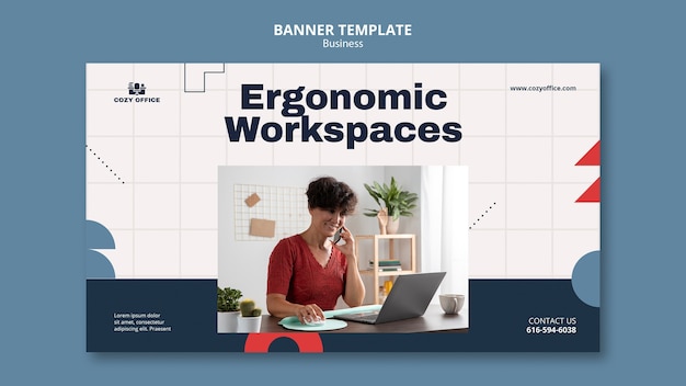 Business Banner Template Design – Free PSD Download