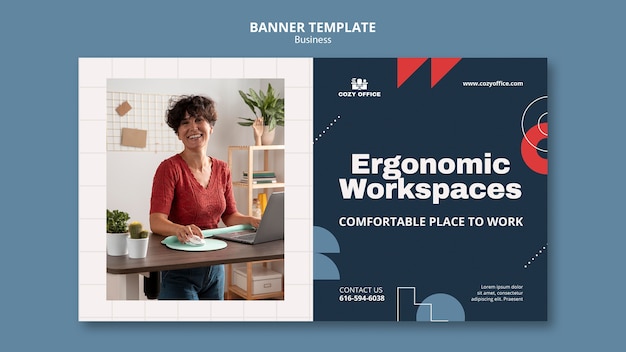 Free PSD business banner template design