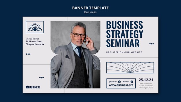 Free PSD business banner template design