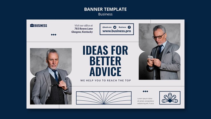 Free PSD business banner template design