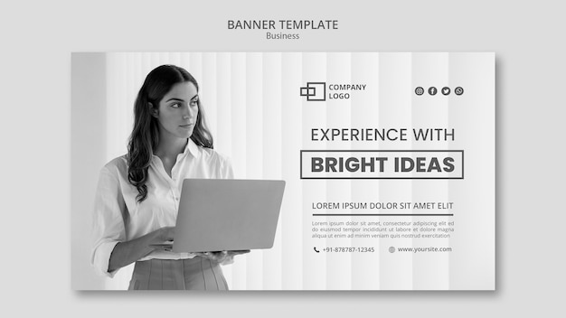 Free PSD business banner template