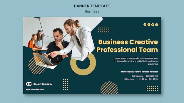 Free PSD business banner template