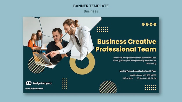 無料PSD ビジネスバナーテンプレート