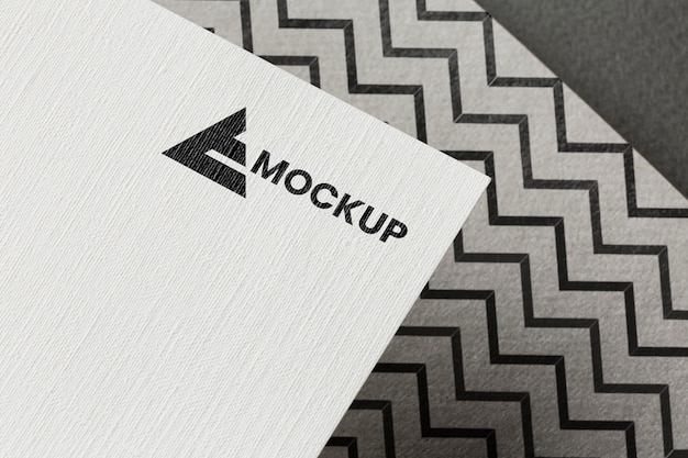 Business branding on card mock-up composition
