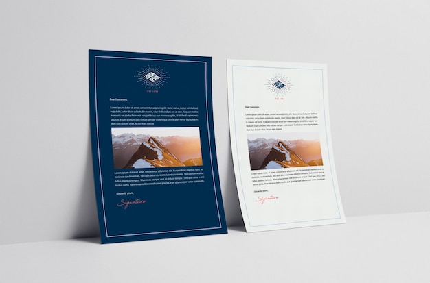 Business brochure mock up