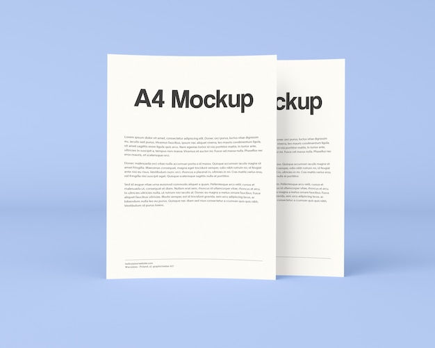 Business brochure mockup