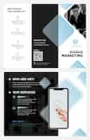 Бесплатный PSD Шаблон бизнес-брошюры psd для маркетинговой компании