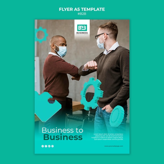 Free PSD business to business print template