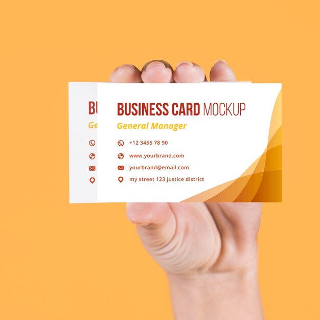 Free Psd 85x55 Business Card Mockup