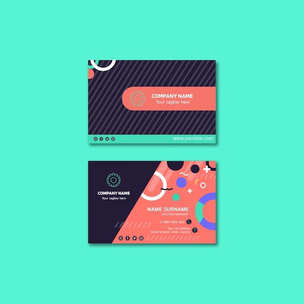 business card concept for