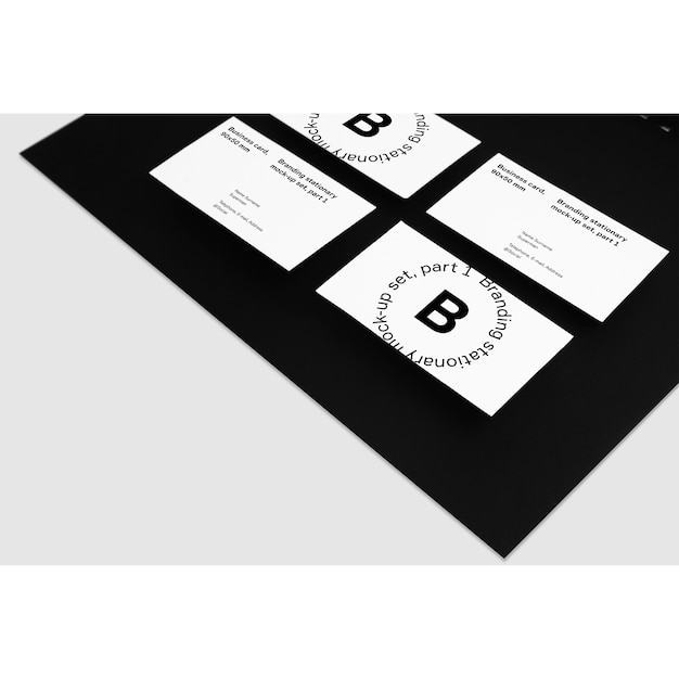 Free Business Card Mock Up PSD Template – Realistic and Professional Design