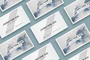 Free PSD business card mock up