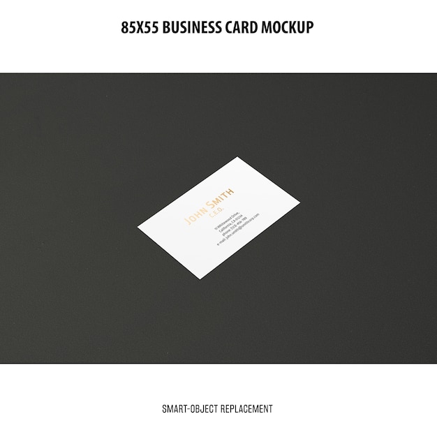 Free PSD business card mockup