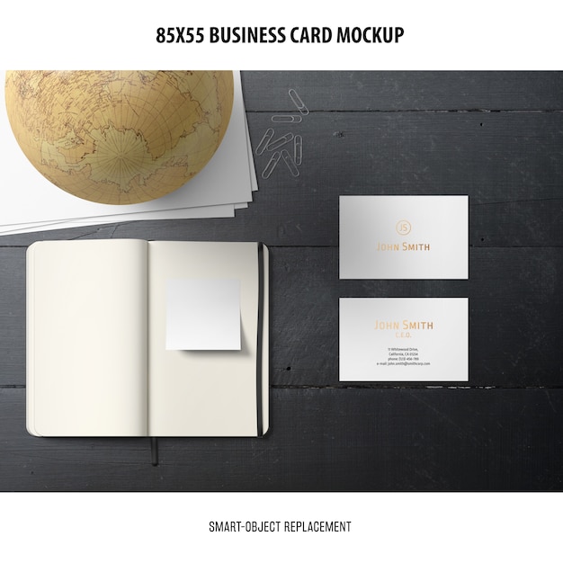 Business card mockup