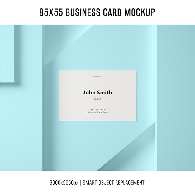 Business card mockup