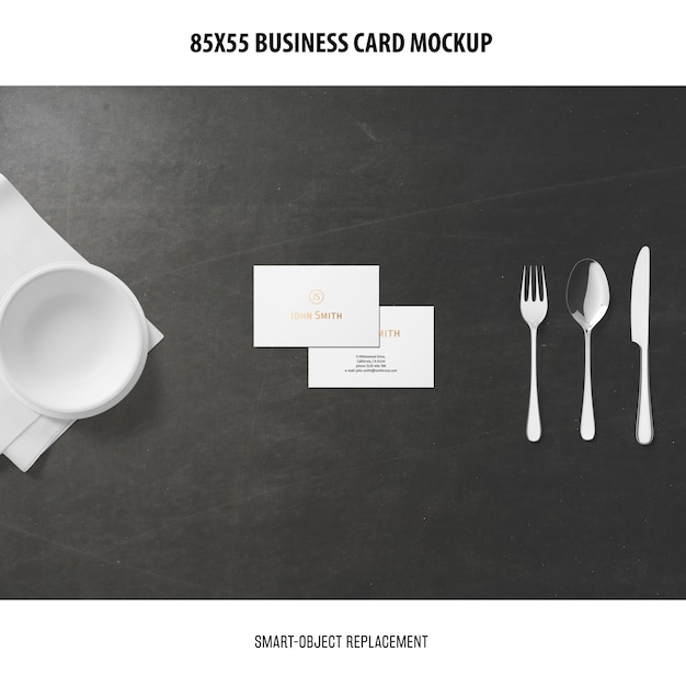 Business Card Mockup Free PSD Download