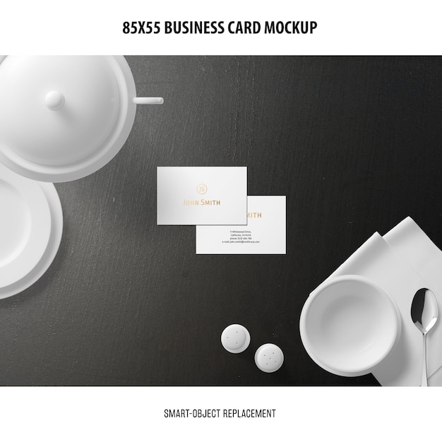 Business Card Mockup Free PSD Download