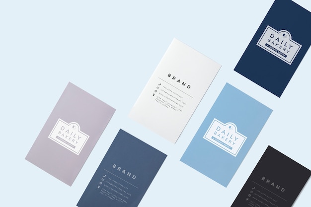 Free PSD business card and name card mockup